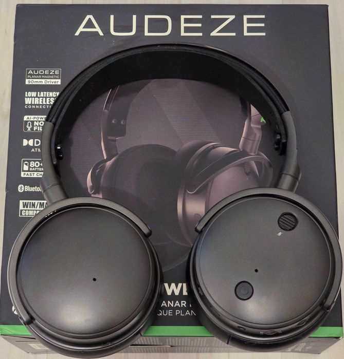 Casti hi-fi wireless Audeze Maxwell cu Dekoni Elite Sheepskin Ear Pads