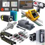 Componente CNC, ghidaje liniare, profile aluminiu, motoare pas cu pas