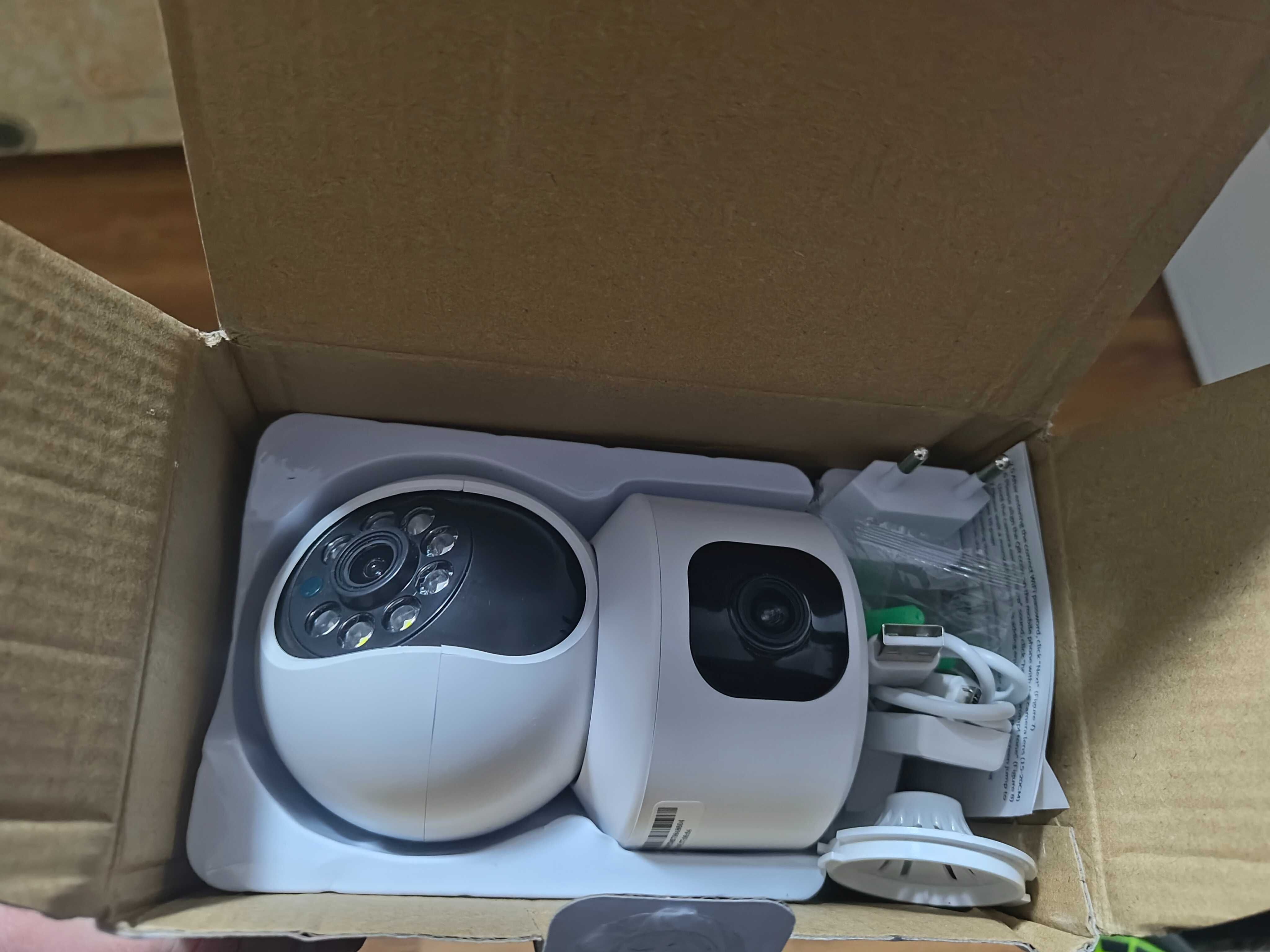Camera dubla wireless infrarosu, led, tuya 8mpx