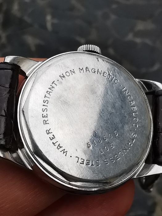 Ceas Terval - Întoarcere manuala Oțel 34 mm - Funcționează excelent!