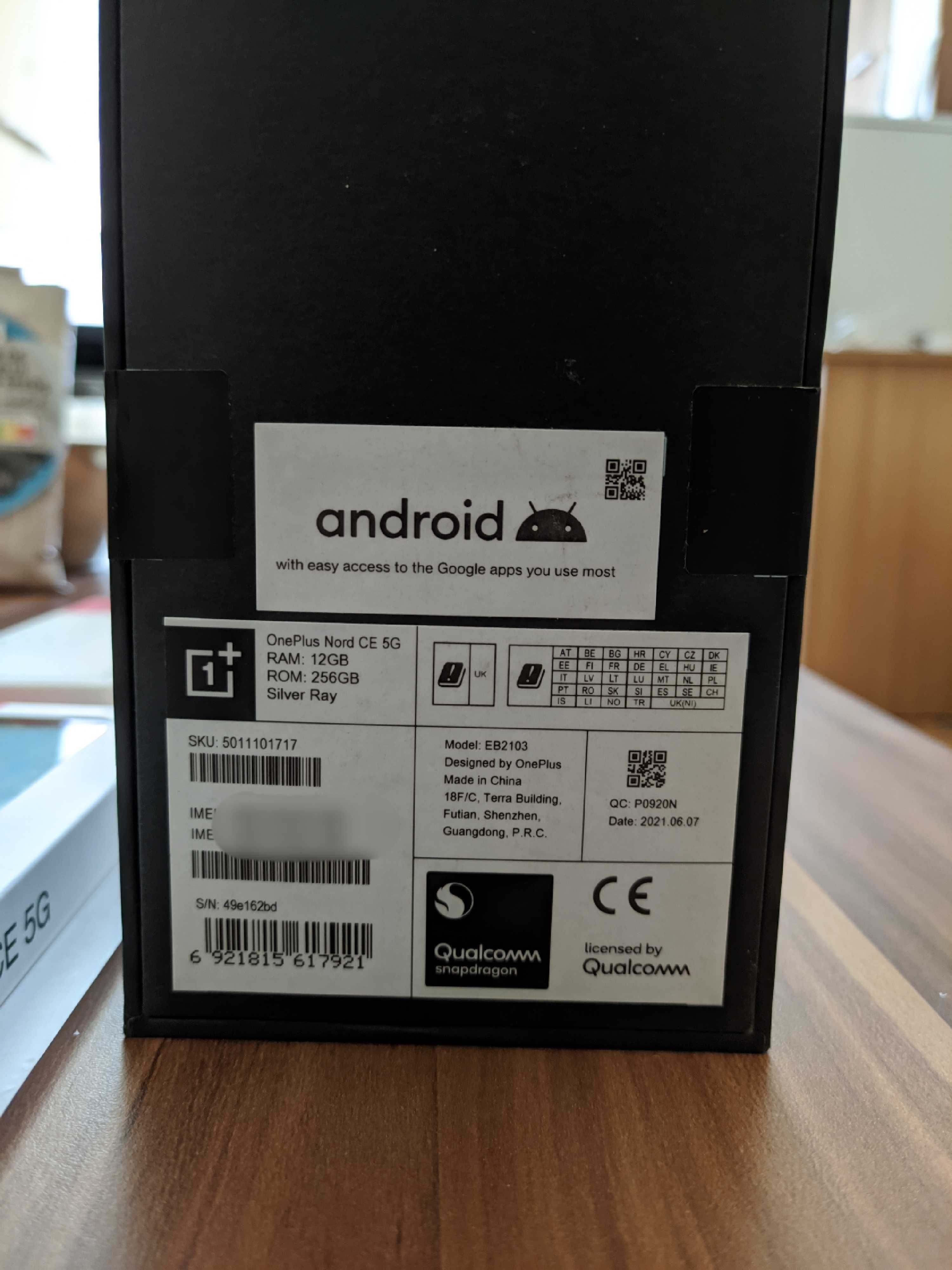OnePlus Nord CE 5G Nou | 256 GB, Silver Ray, Dual SIM + Folie + 2 Huse