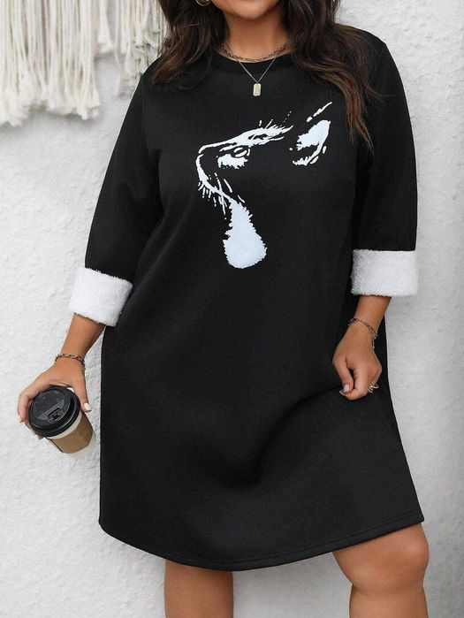 Суичър рокля, Ефектна рокля, Рокля блузон