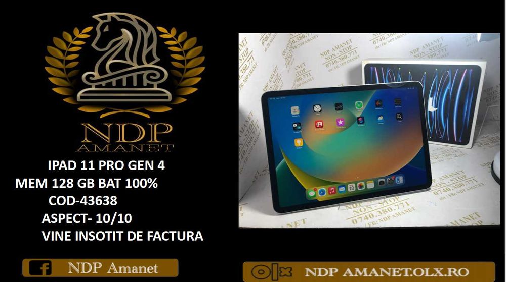 NDP Amanet Calea Mosilor 298 IPAD 11 PRO (43982)