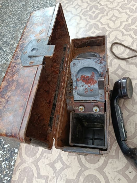 стар немски военно-полеви телефон - WEHRMACHT - WWII - 1944г