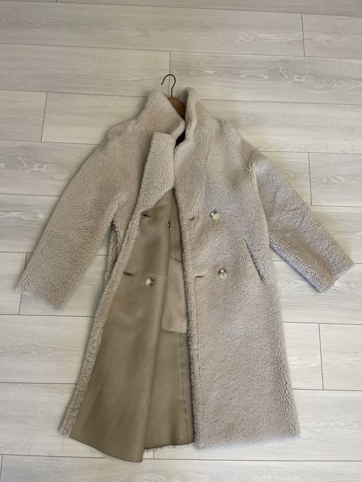 Двухсторонняя модная теплая шубка