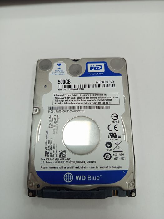 жёсткий диск wd5000lpvx
