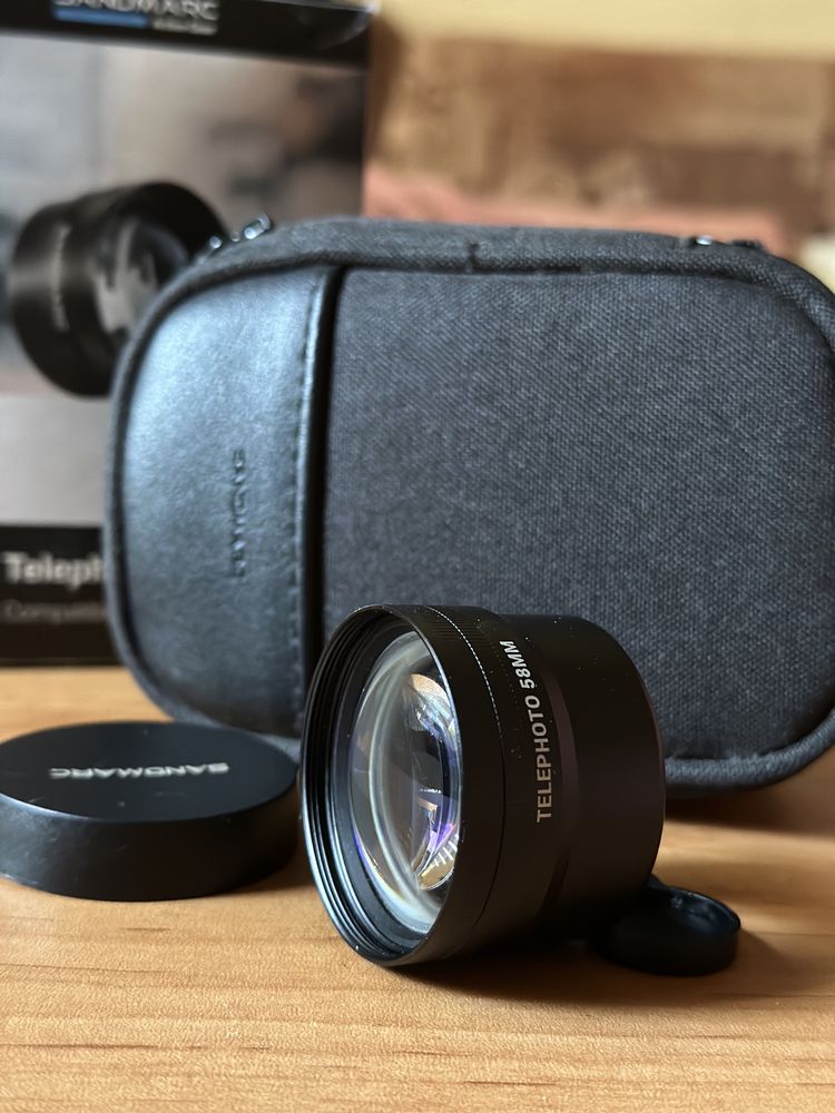 Sandmarc теле обектив 2x 58mm telephoto lens