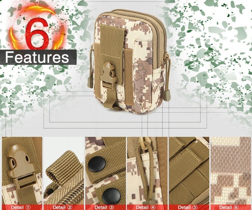 Borseta drumetie Militar Molle Army Airsoft rucsac geanta paintball