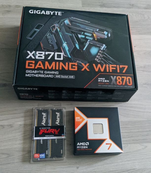 kit Ryzen 7 9800X3D + X870 + 64GB DDR5
