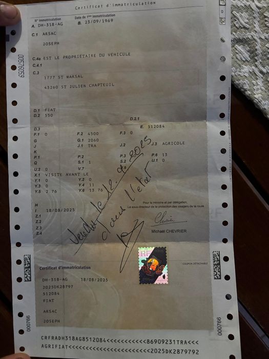 Tractor Fiat 550S recent adus