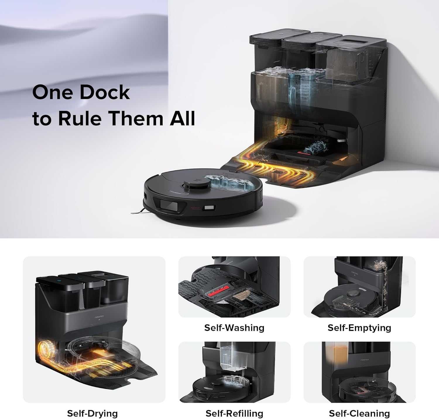 Roborock S7 MaxV Ultra Прахосмукачка робот със станция за почистване