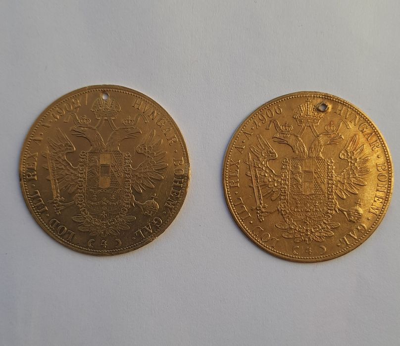 Monede 4 ducați 1915 din aur poate avea (aproape) oricine...