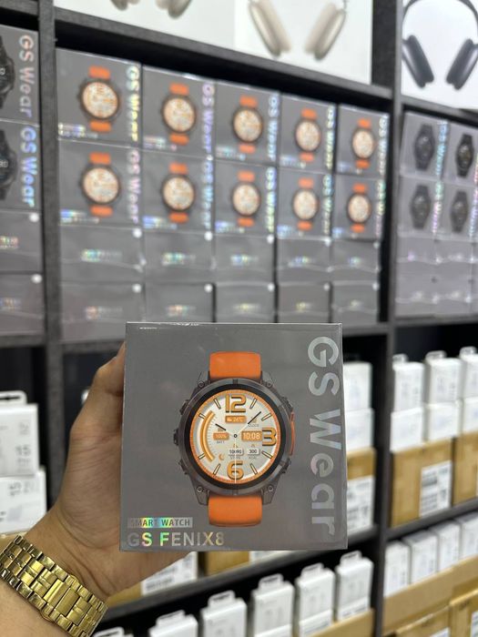 Смарт часы / Smart watch GS FENIX 8, CARBON, TACTIX 8, Тактикс Феникс