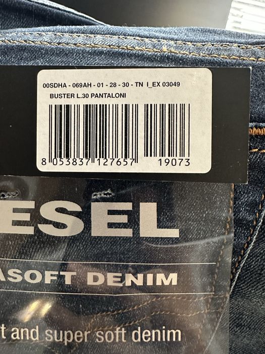 Дънки Diesel Buster Regular Slim Tapered Jeans