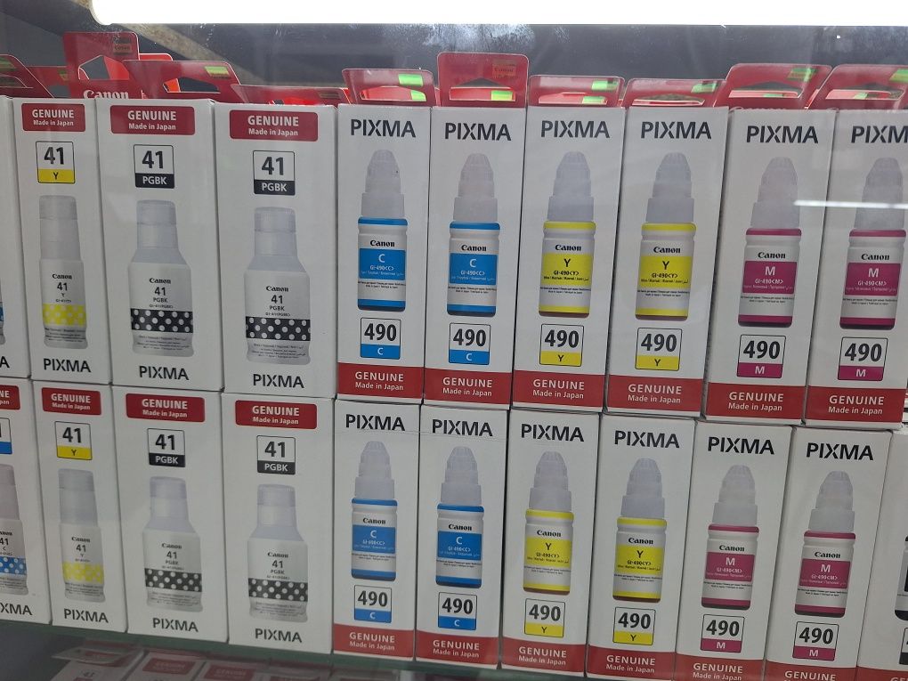 Canon va epson kraskalar sotuvda bor. Shahar boylab dostavka bor