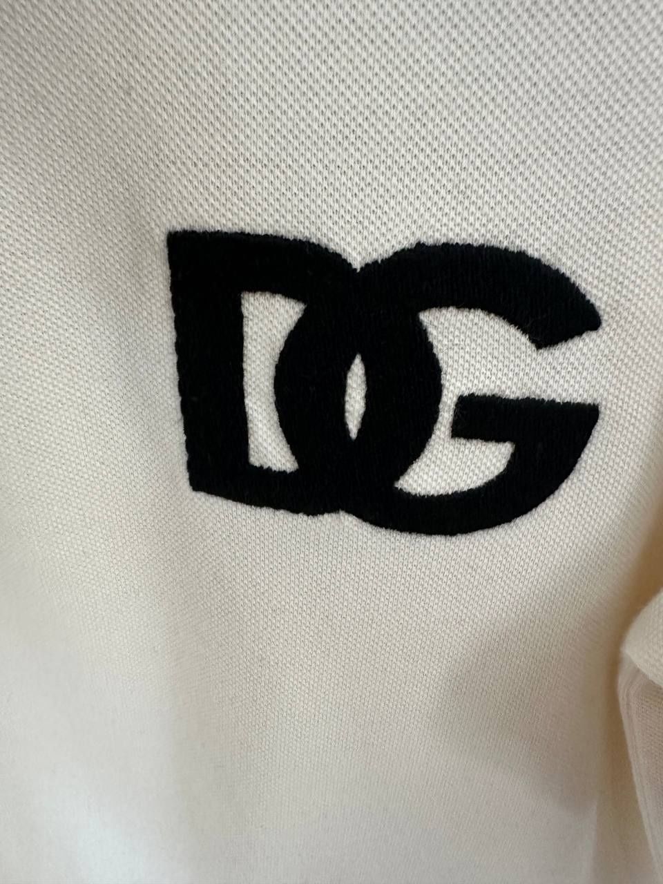 Нова мъжка тениска с якичка DG черна и бяла