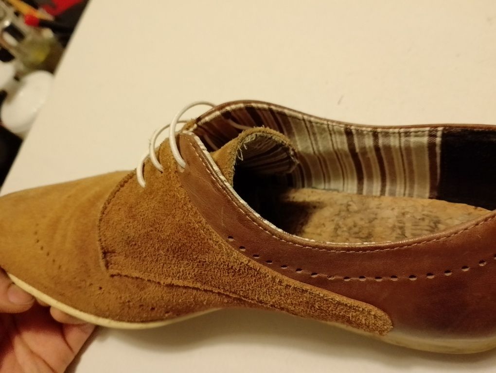 Pantofi piele întoarsă, comozi italy