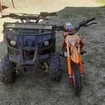 Vând motocross+atv125cc