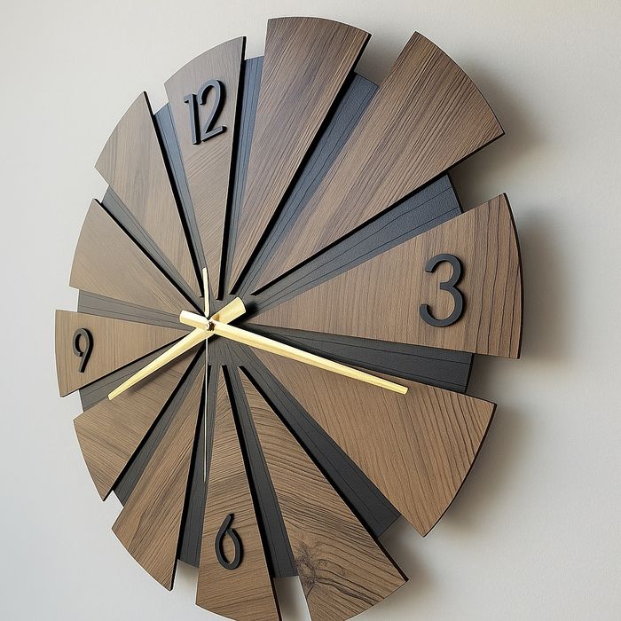 Дизайнерски дървен стенен часовник – съвременен лукс за вашия дом