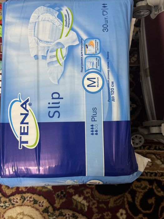 Продам подгузники TENA Slip Plus подгузники для взрослых M 30 шт