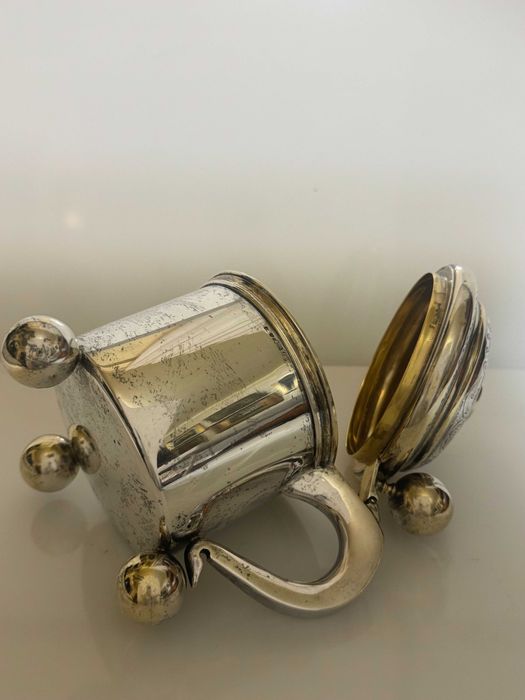 Cana Argint Suedez In Stil Baroc