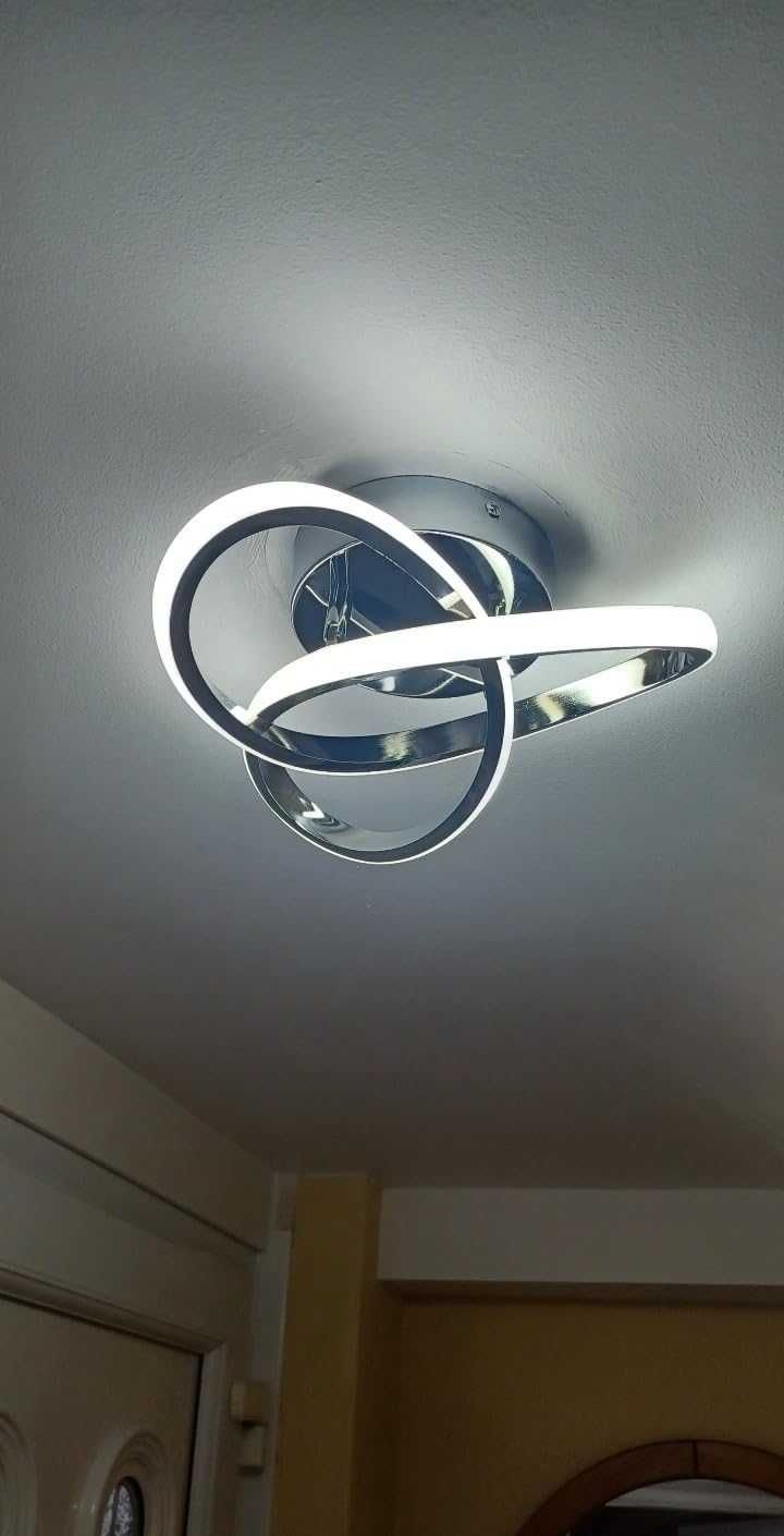 ZYDTRIP LED таванна лампа, 22W, 6000K студено бяло, сребърна