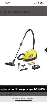 Aspirator Karcher cu filtrare prin apa.