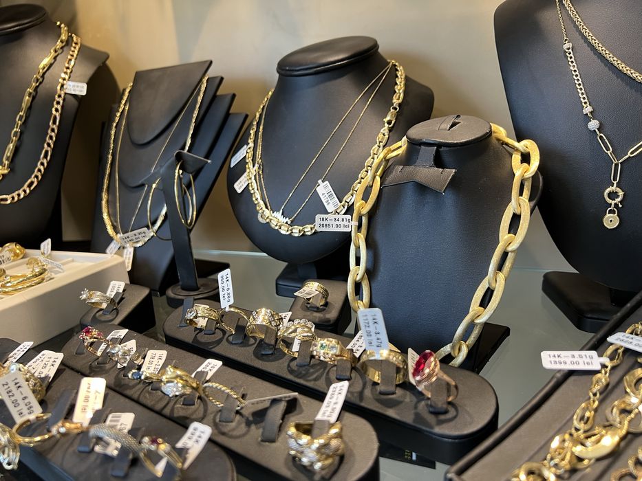 Lant aur 14k 18k 585 750 bijuterii bratara inel cercei. bijuterie dama