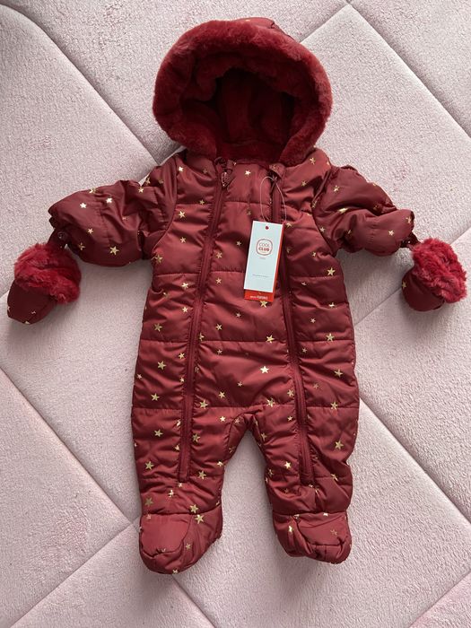 combinezon nou cu eticheta iarna rosu Smyk, marime 68