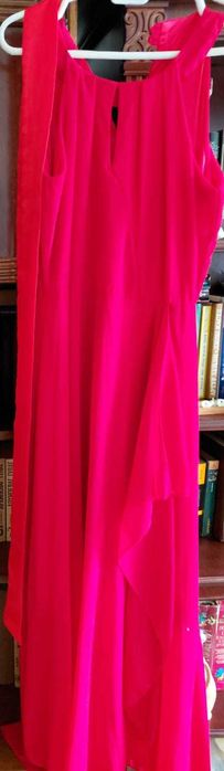 Платье с юбкой разлетайкой, пояс, подклад