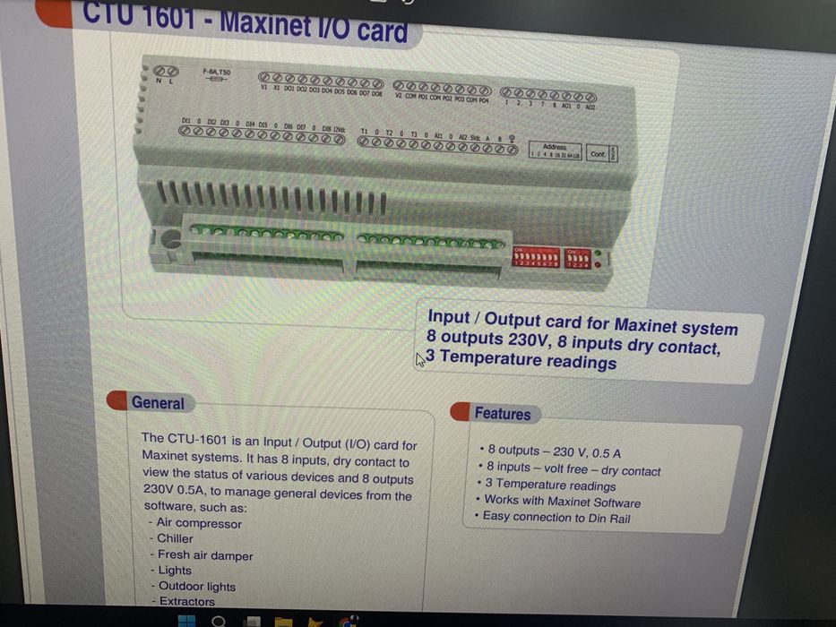 Controler hvac ventiloconvectoare