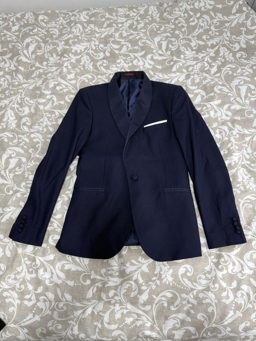 Sacou barbatesc DeMarco, albastru inchis,marime S, ca Nou