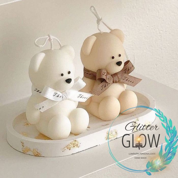 Lumanare ursulet marturii botez (orice culoare, ambalaj, personalizare