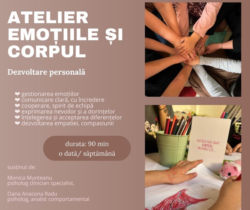 Dezvoltare personala copii - durata: 90 min.