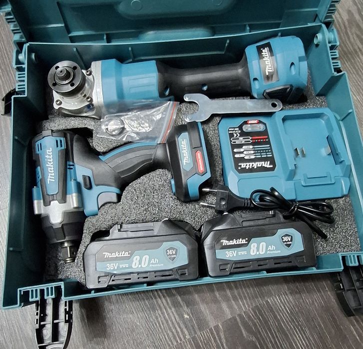 Set Bormasina Flex + Bormasina cu impact, 2 acumulatori 36v 8ah