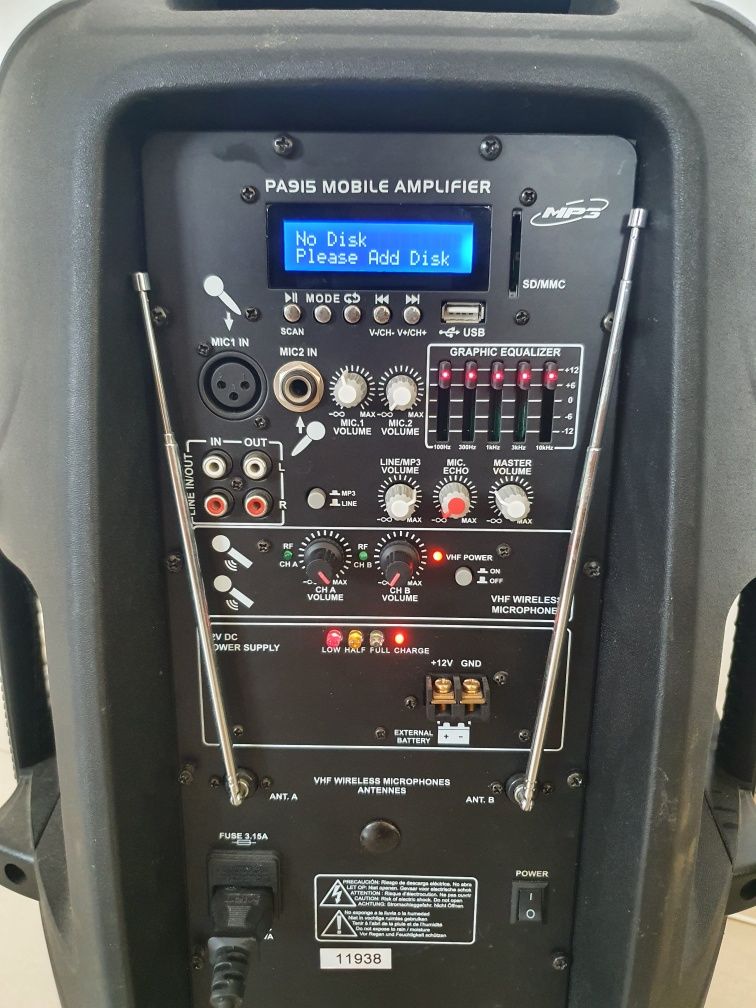 Amplificator portabil/ Boxa activa skytec pa915