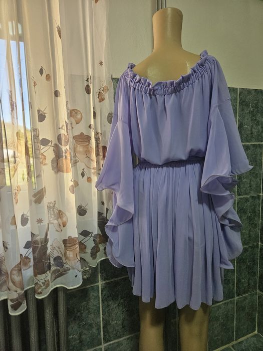 Rochie noua din voal lila,marime 36
