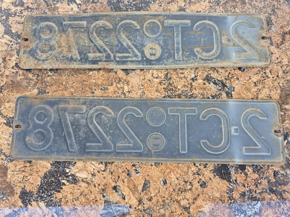 Vând numere inmatriculare vechi perioada comunista