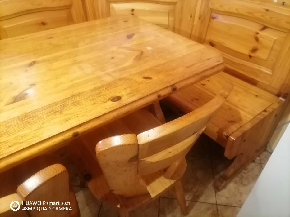 Colțar bucătărie lemn masiv