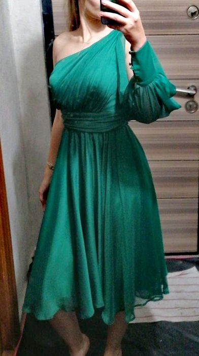 Rochie ocazie verde. Simoda. Mărimea 40