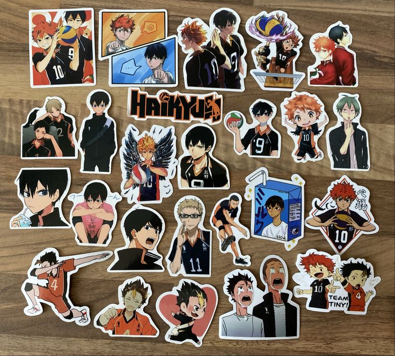 Стикеры аниме Волейбол/Haikyu!! Фигурки аниме Волейбол