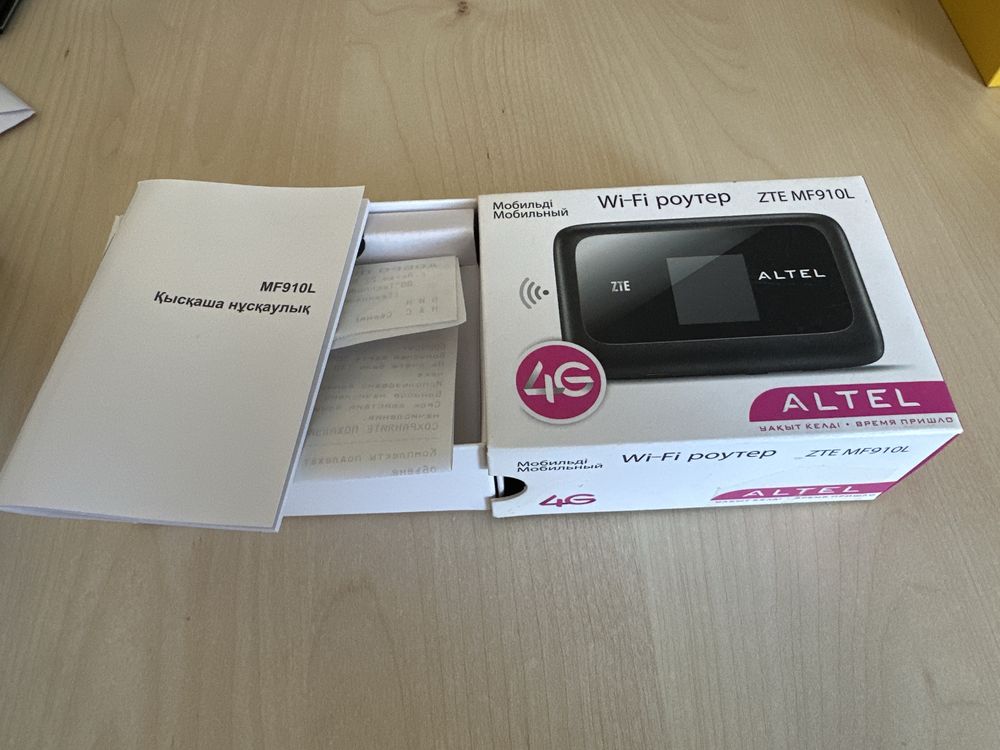 Продаю мобильный Wi-Fi роутер ALTEL ZTE MF910L (4G)