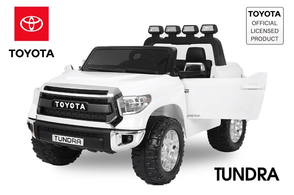 Masinuta electrica Kinderauto Toyota Tundra 2x35W PREMIUM #Alb