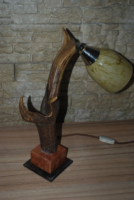 Vand lampa de birou ART DECO tematica de vanatoare