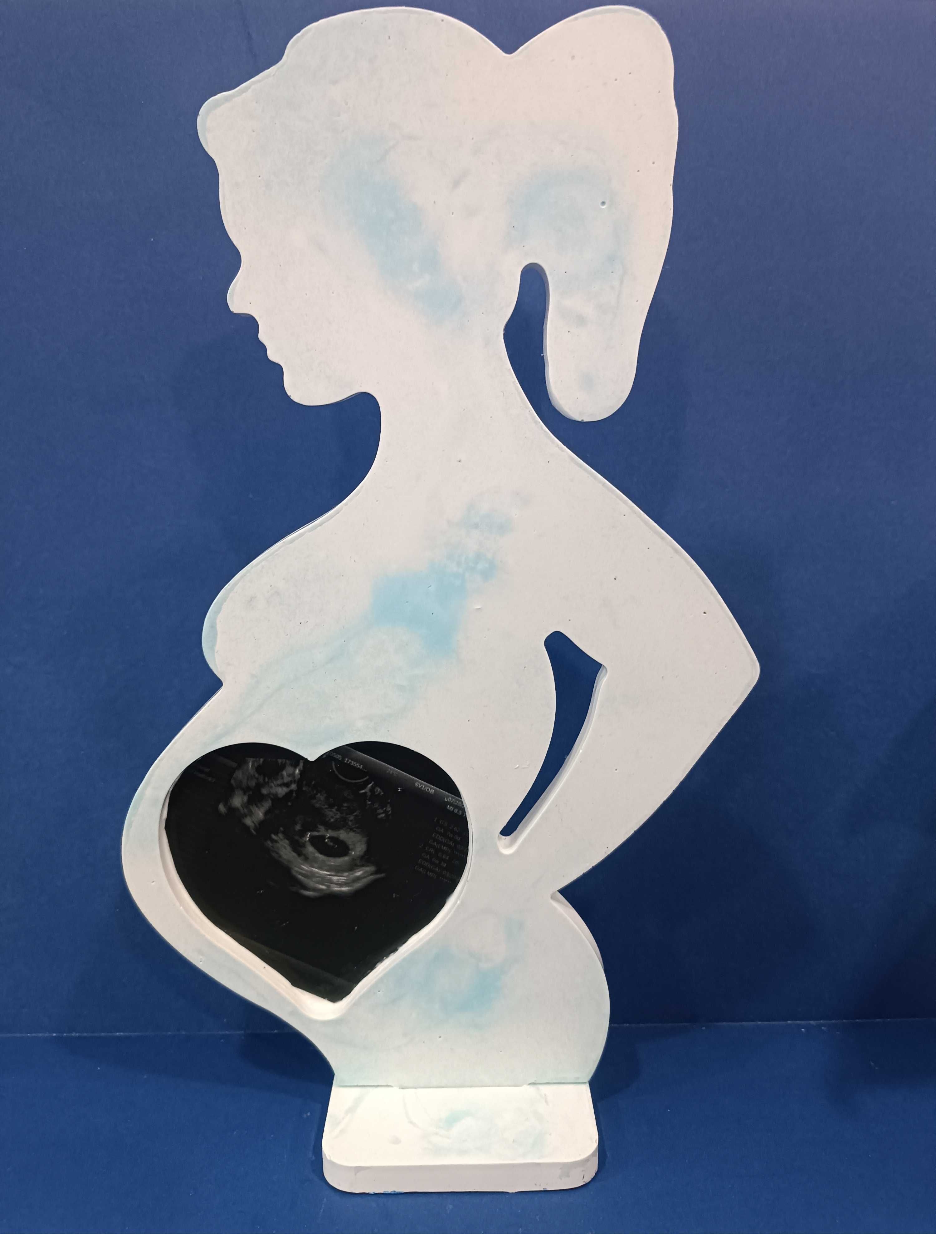 Керамична рамка за снимка - бременна жена