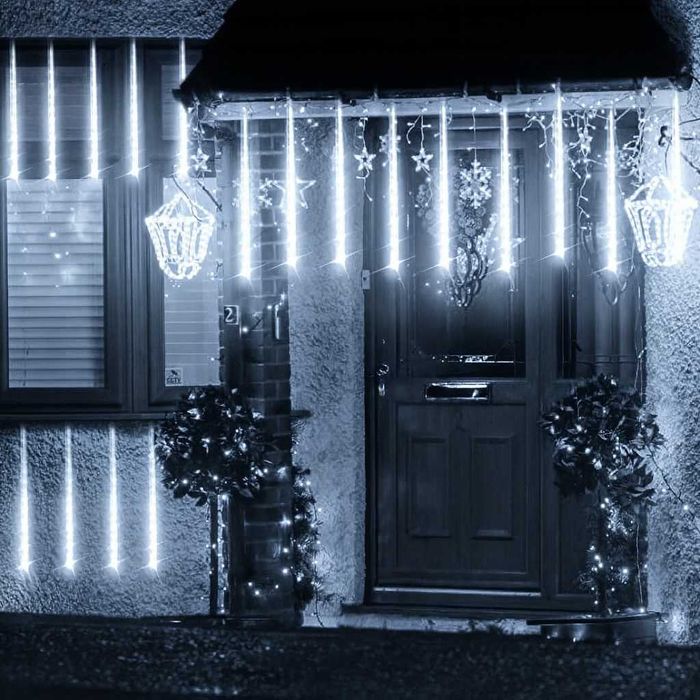 НОВО коледни лампички с уникални разбиващи светлини ПАДАЩ СНЯГ 3Х80см