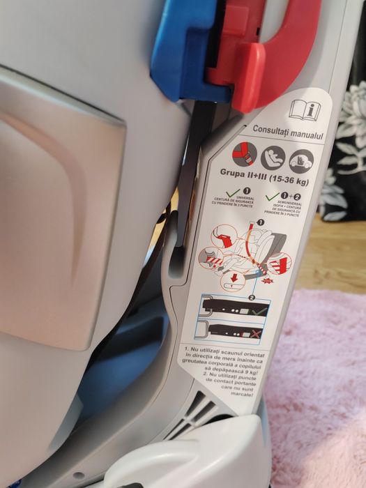 Scaun auto.  Scaun auto ISOFIX U-Grow UGHCS-06, 0-36 kg, Gri/Negru