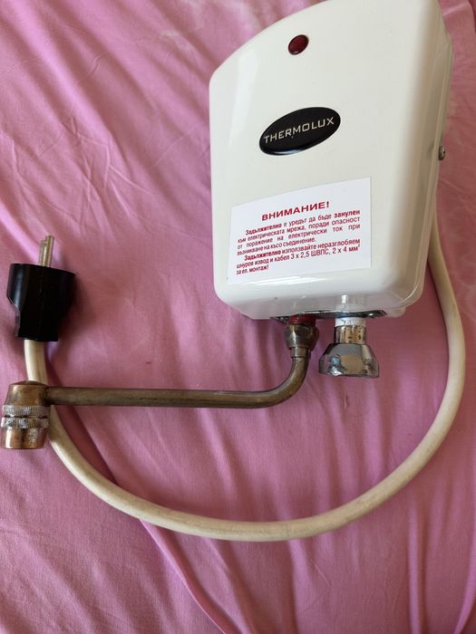 Български проточен бойлер 4kw, работещ, почти неизползван