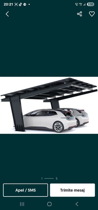 Carport Metalic Profesional – Protejează-ți Mașina cu Stil! | De la 20