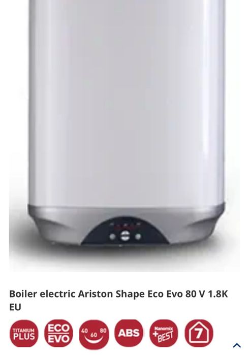 Boiler electric Ariston Shape Eco Evo 80